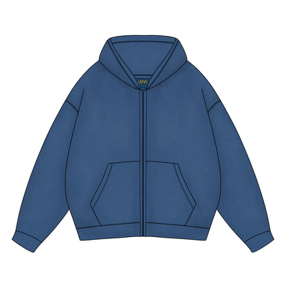 Mnml Zip Up - Navy