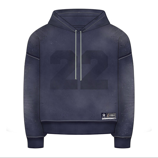 Varsity Hoodie - Washed Navy