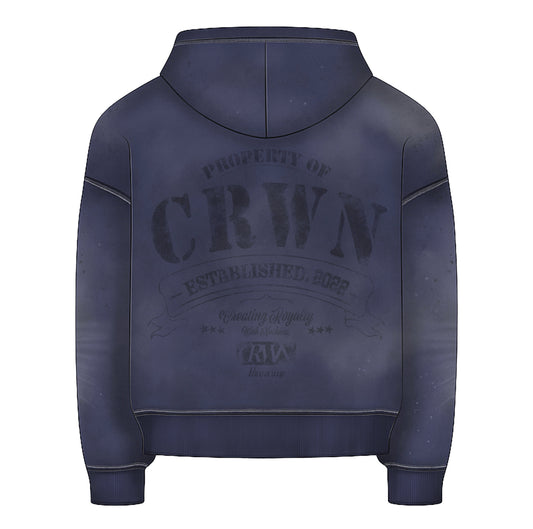 Varsity Hoodie - Washed Navy